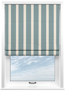 The British Stripe Co. Henry, Derwent No.1 - Roman Blind